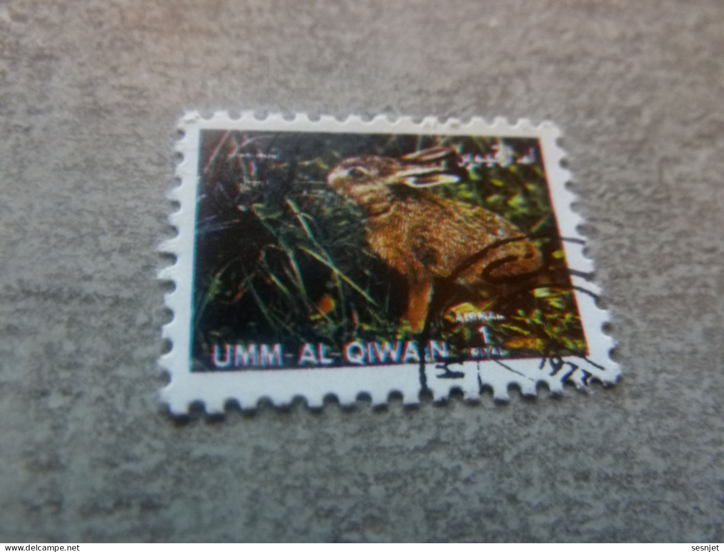 Umm Al Qiwain - Animaux En Voie De Disparition - Lapin - Val 1 Riyal - Air Mail - Oblitéré - Année 1972 - - Lapins