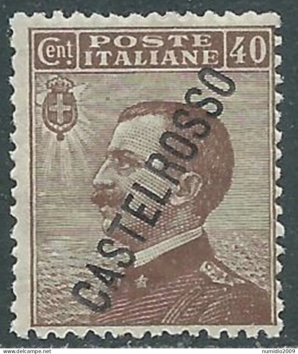 1924 CASTELROSSO EFFIGIE 40 CENT MNH ** - I29-7 - Castelrosso