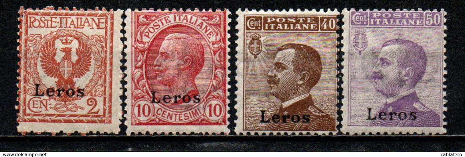 COLONIE ITALIANE - LERO - 1912 - EFFIGIE DEL RE VITTORIO EMANUELE III - MNH - Aegean (Lero)