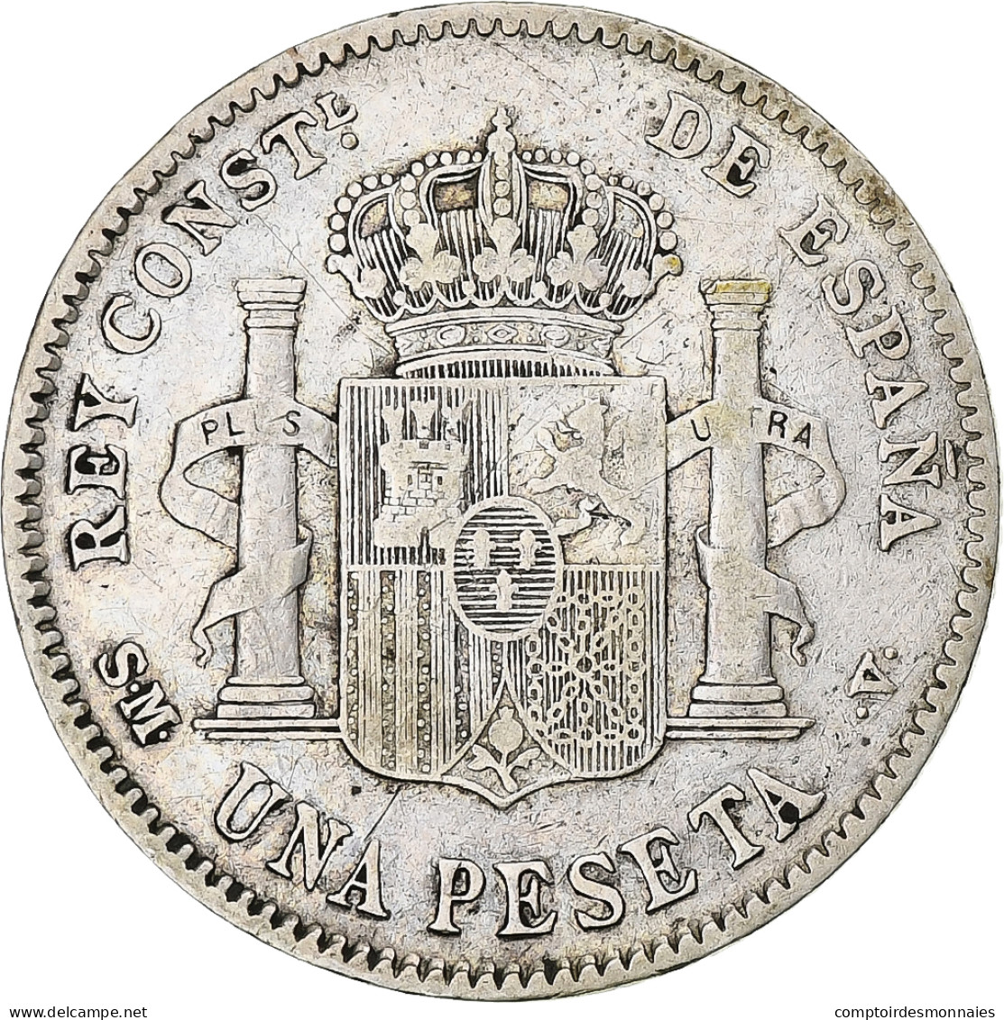 Monnaie, Espagne, Alfonso XIII, Peseta, 1903, Madrid, TB+, Argent, KM:721 - Essais & Refrappes