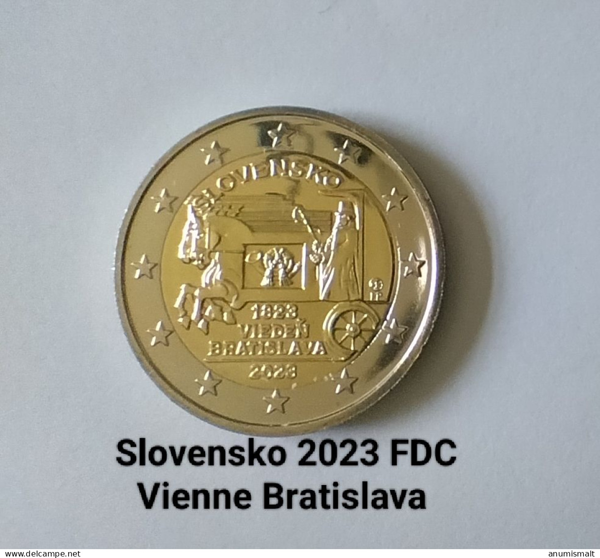 2 Euros Commémorative Slovaquie 2023 - TYPE  A -Vienne Bratislava - Slovaquie