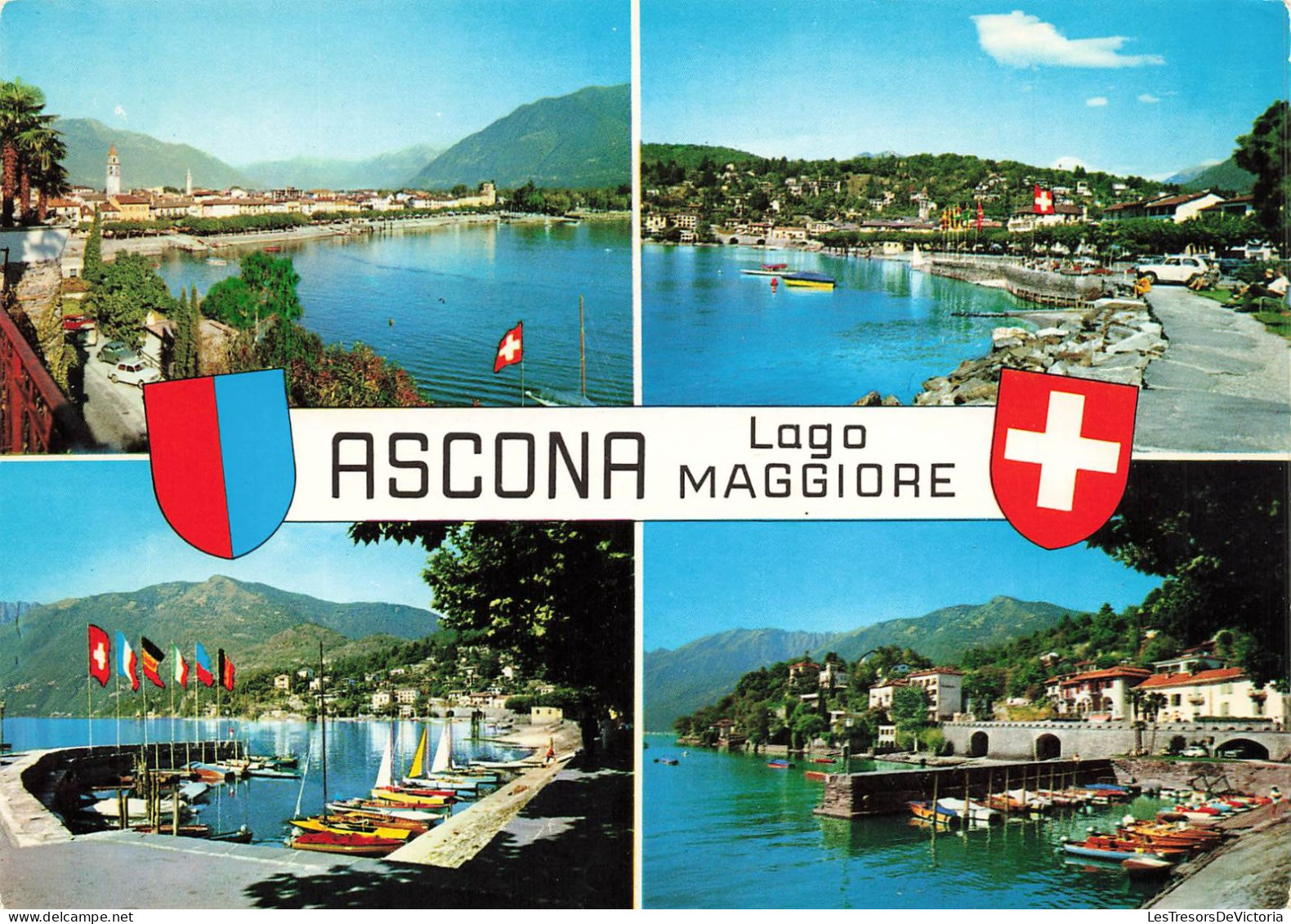 SUISSE - Ascona -Lago Maggiore - Multivues - Colorisé - Carte Postale - Ascona