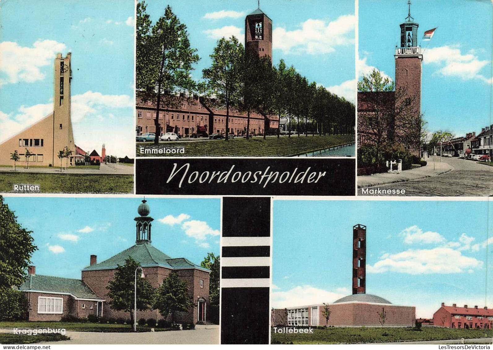 PAYS BAS - Noordoostpolder - Multivues - Colorisé - Carte Postale - Other & Unclassified