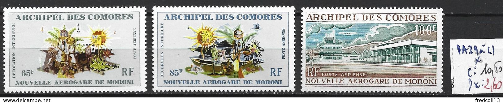 COMORES FRANCAISES PA 39 à 41 * Côte 10.50 € - Airmail