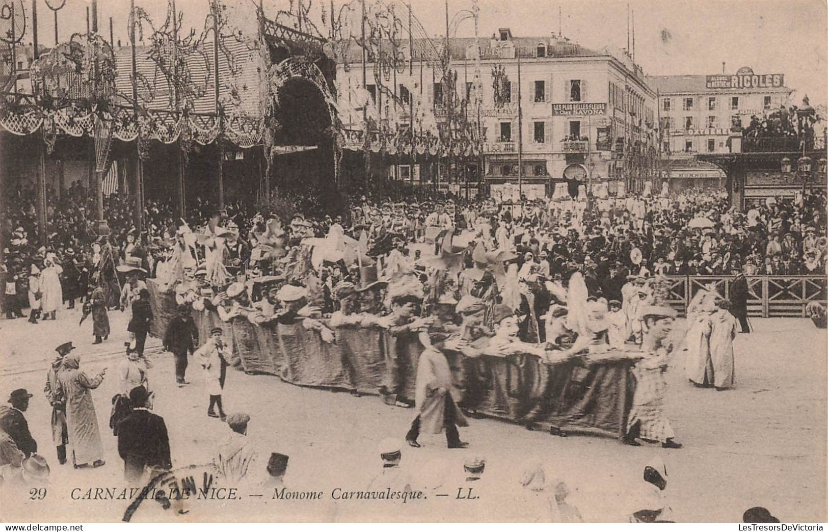 FRANCE - Nice - Carnaval - Monome Carnavalesque - Carte Postale Ancienne - Karneval