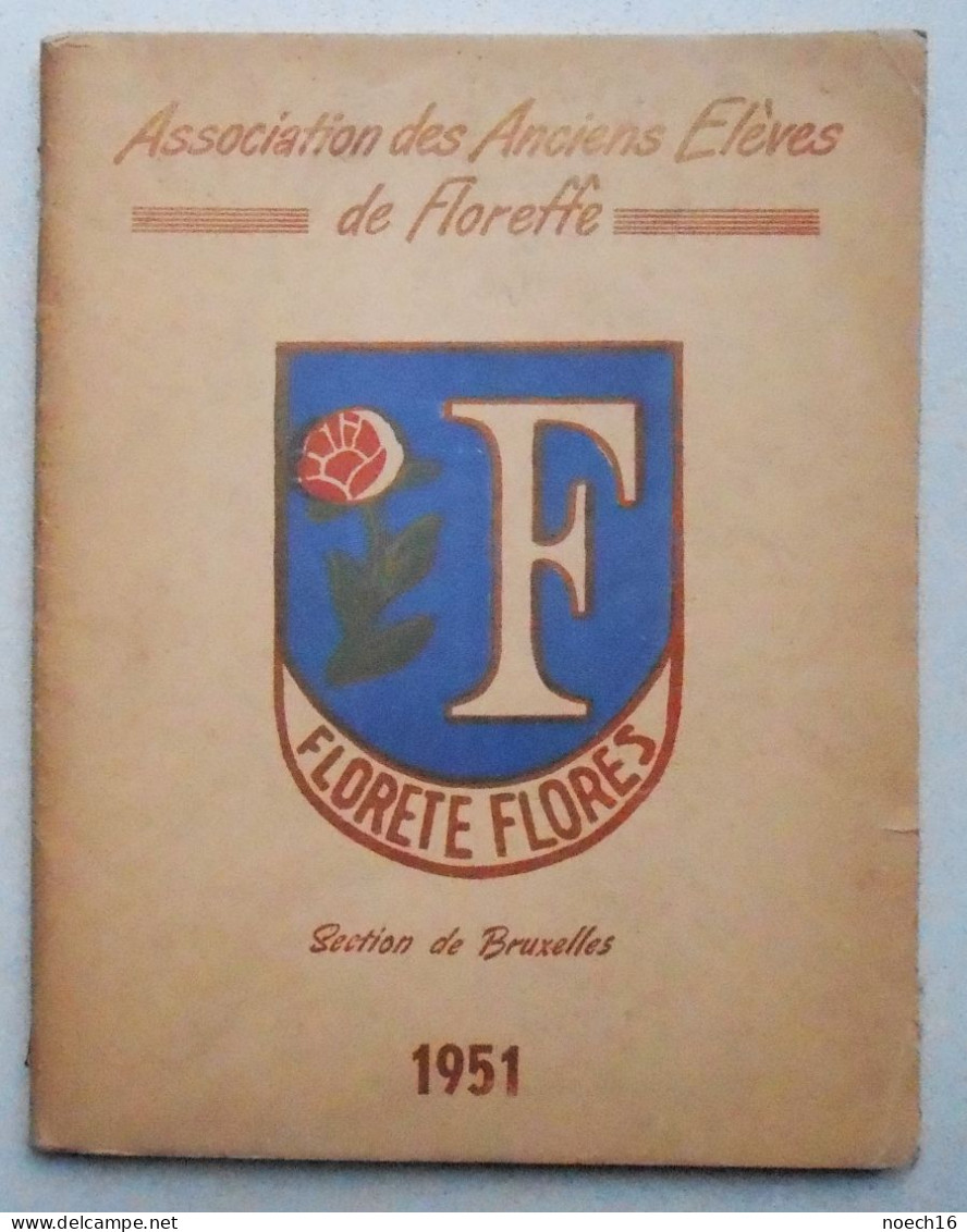Cahier Association des Anciens Elèves de Floreffe Section de Bruxelles 1951