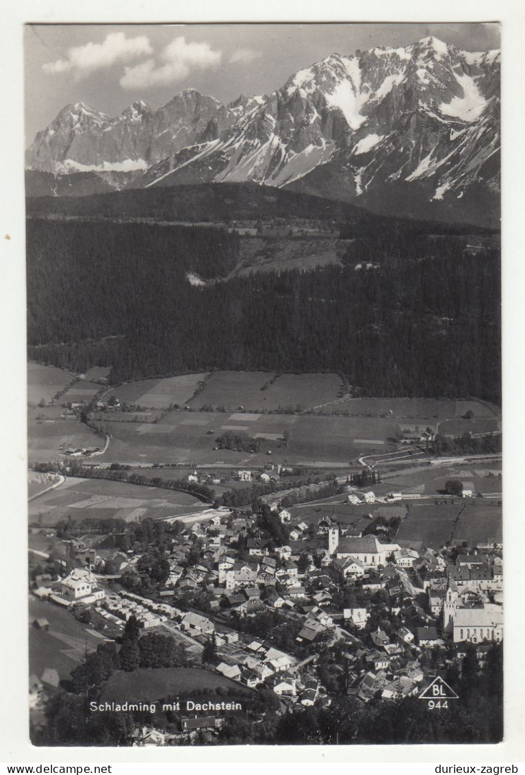 Schladming Mit Dachstein Old Postcard Posted 1940 200115* - Schladming