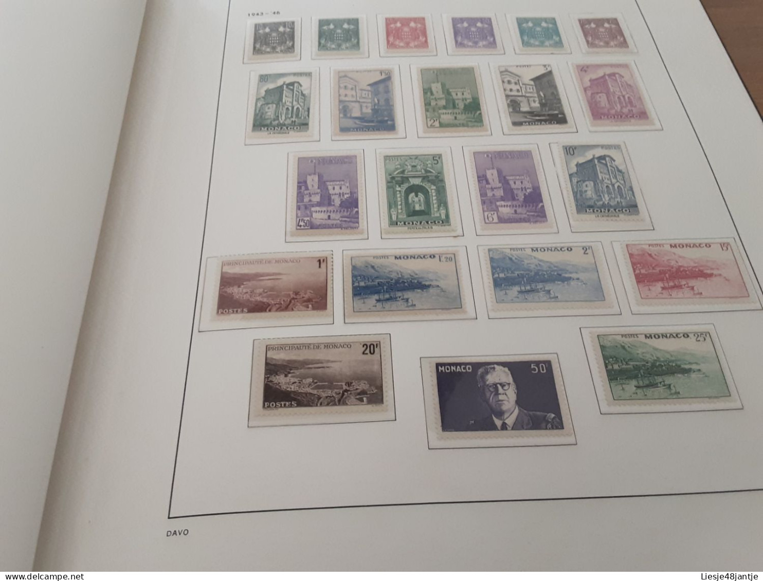 MONACO EXCEPTIONELE COLLECTIE 1885 TOT 2023  XX/X HELEMAAL COMPLEET. ALLES IN 6 DAVO LUX ALBUMS    .