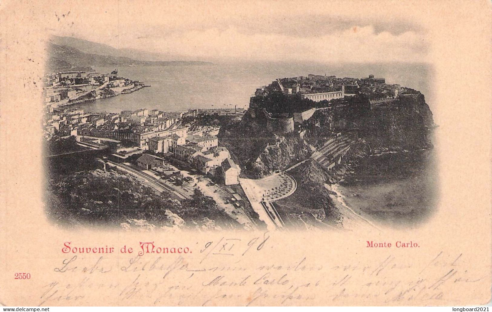 MONACO - PICTURE POSTCARD 1898 - DRESDEN/DE / 1402 - Lettres & Documents