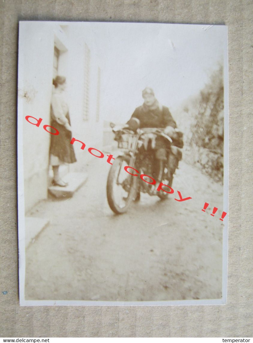 Austria, Zwettl ? / Motorbike - Motorcycle - Moto - Motorcyclists - Motorcycling ( 1930 ) Real Photo - Zwettl
