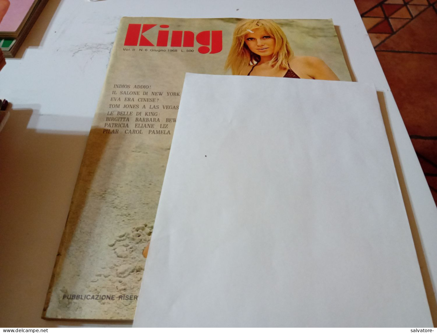 RIVISTA SEX -KING- VOL. II- NUMERO 6- GIUGNO  1968 - Salud Y Belleza