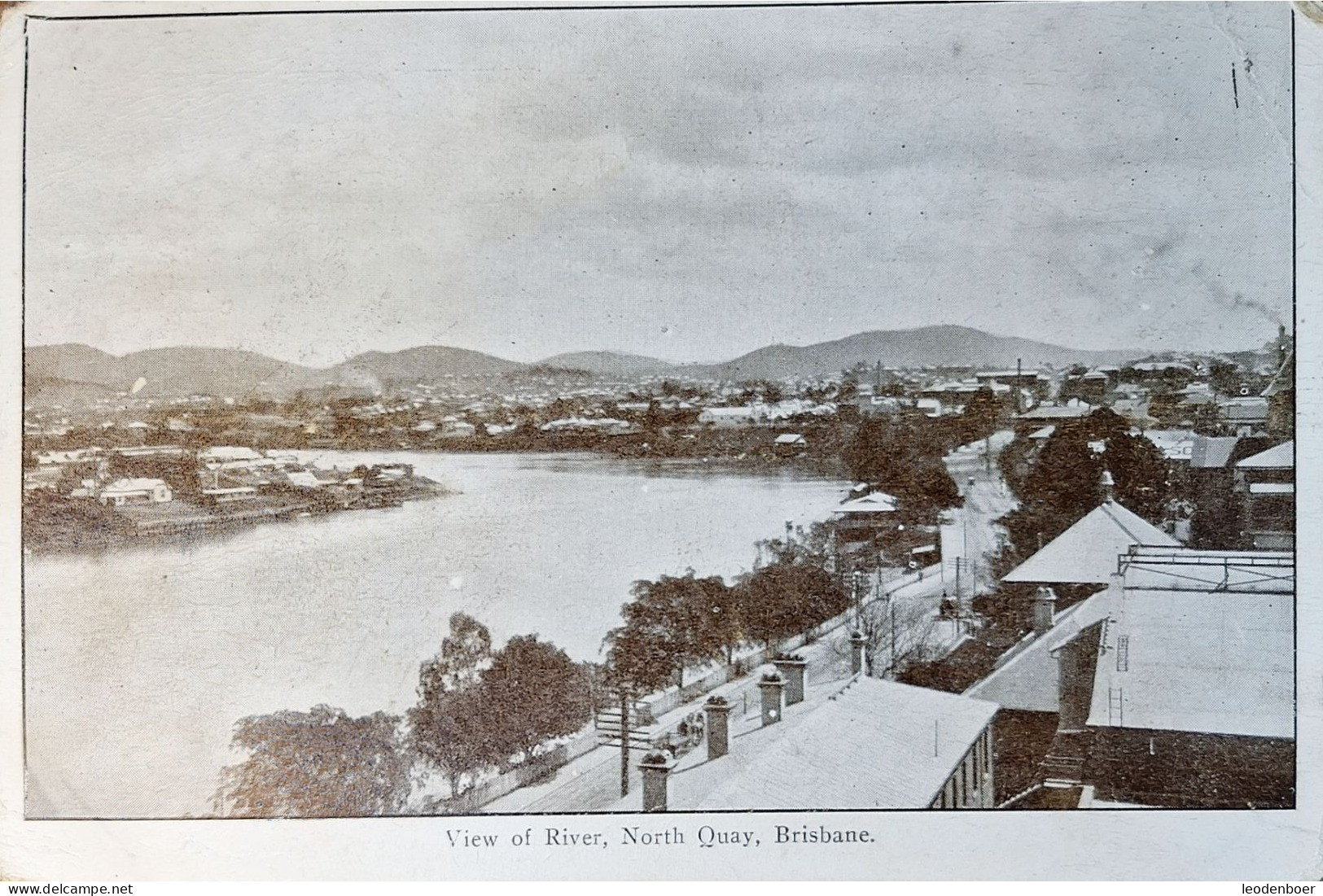 A.149 - Brisbane - North Quay - View Of River - 1919 - Brisbane