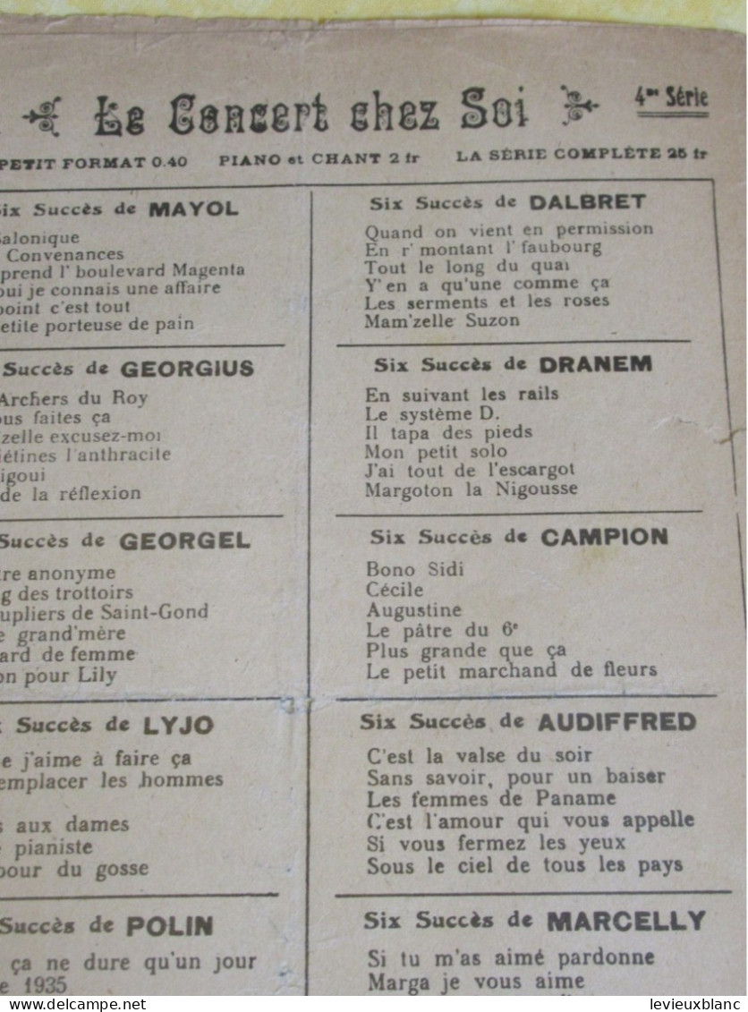 Partition Ancienne/"Bonsoir M'sieurs Dames ! "/DRANEM-MAX MOREL/Aillaud/Bunel /Répertoires Réunis/Vers1910-20  PART382 - Sonstige & Ohne Zuordnung