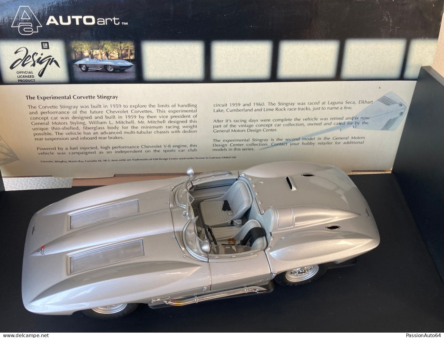 1/18 Autoart Chevrolet Corvette Stingray No Exoto Minichamps Kyosho BBR CMC CMR Norev Solido - AutoArt