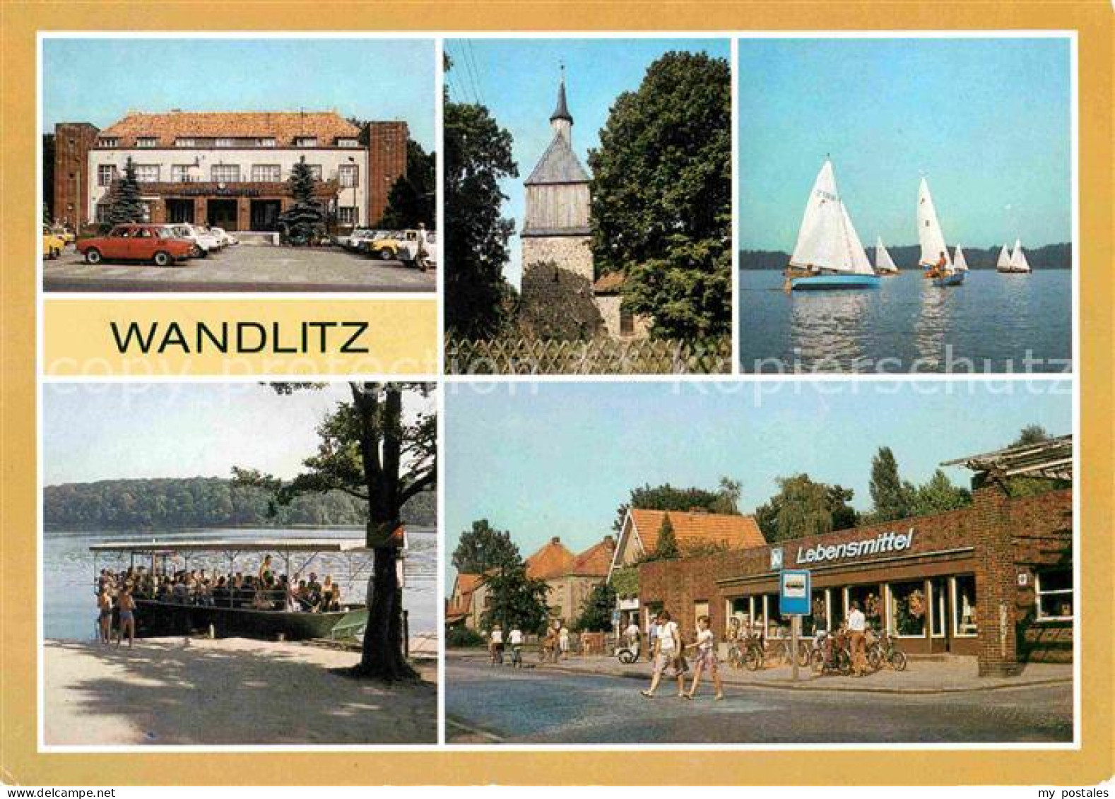 42625059 Wandlitz Bahnhof Wandlitzsee Historische Kirche Segelregatta Faehre  Wa - Wandlitz