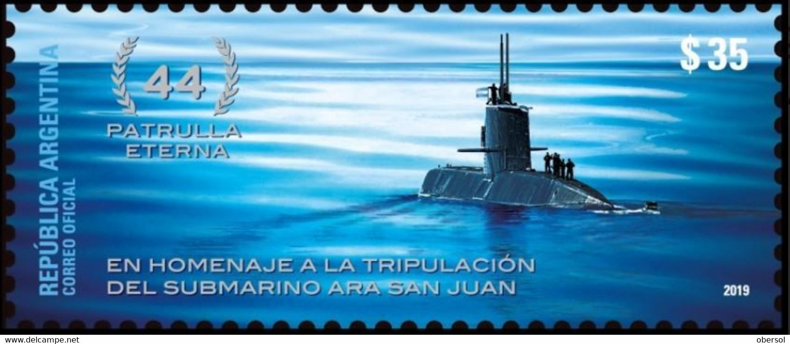 Argentina 2019 ARA San Juan Submarine Conmemoration MNH Stamp - Neufs