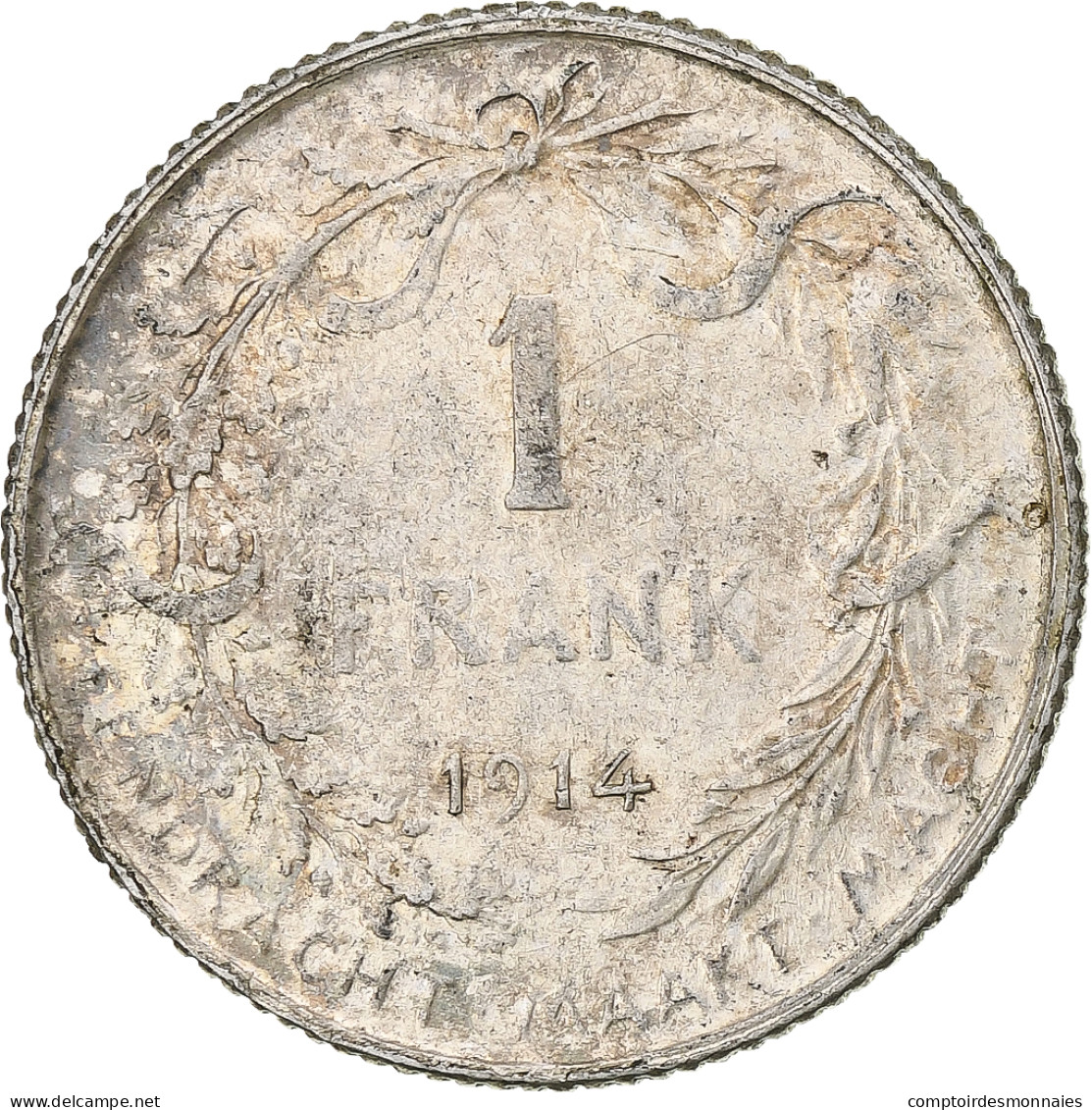 Monnaie, Belgique, Franc, 1914, TB+, Argent, KM:73.1 - 1 Franc