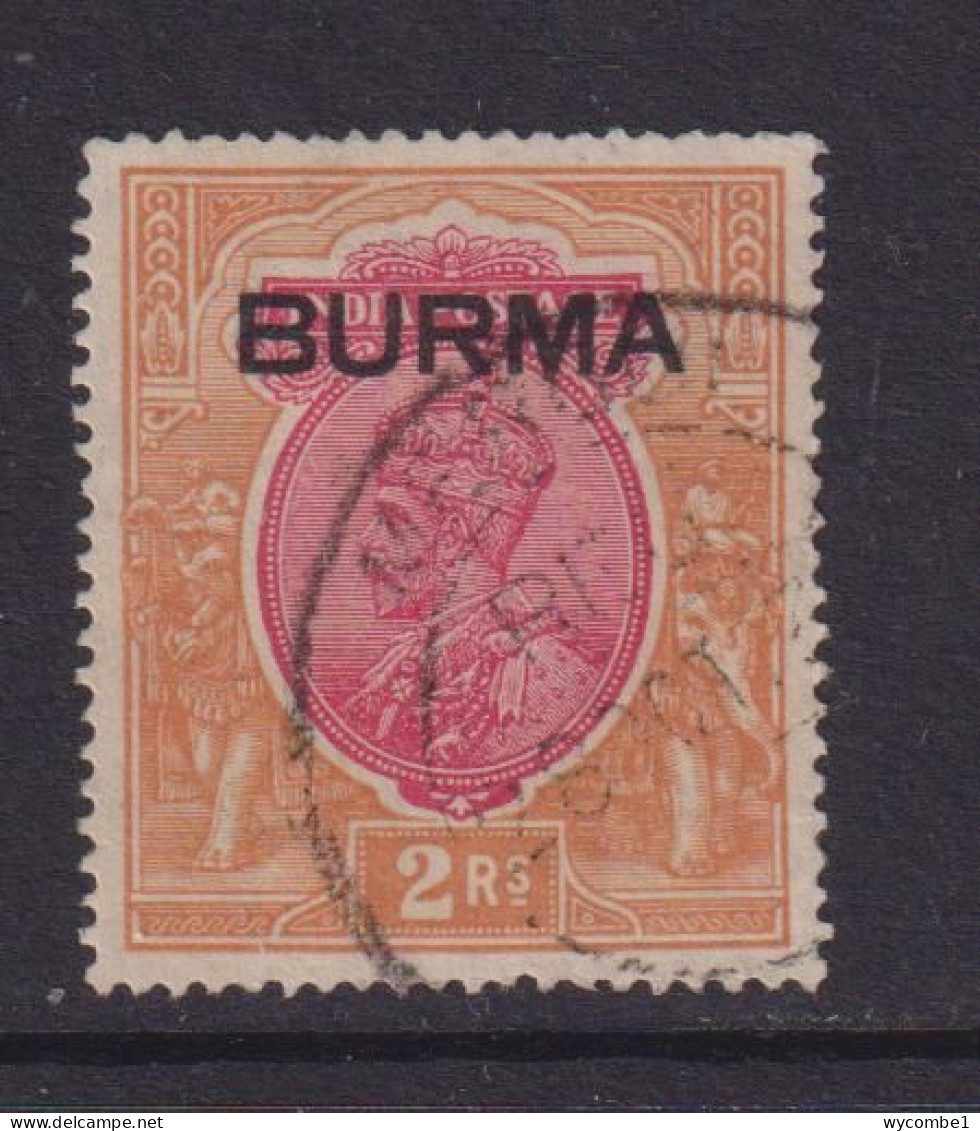 BURMA  - 1937 George V 2r Used As Scan - Birmanie (...-1947)