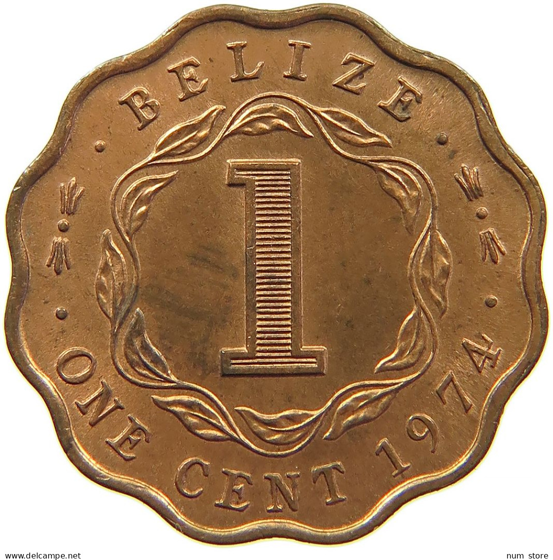 BELIZE 1 CENT 1974 TOP #s083 0641 - Belize