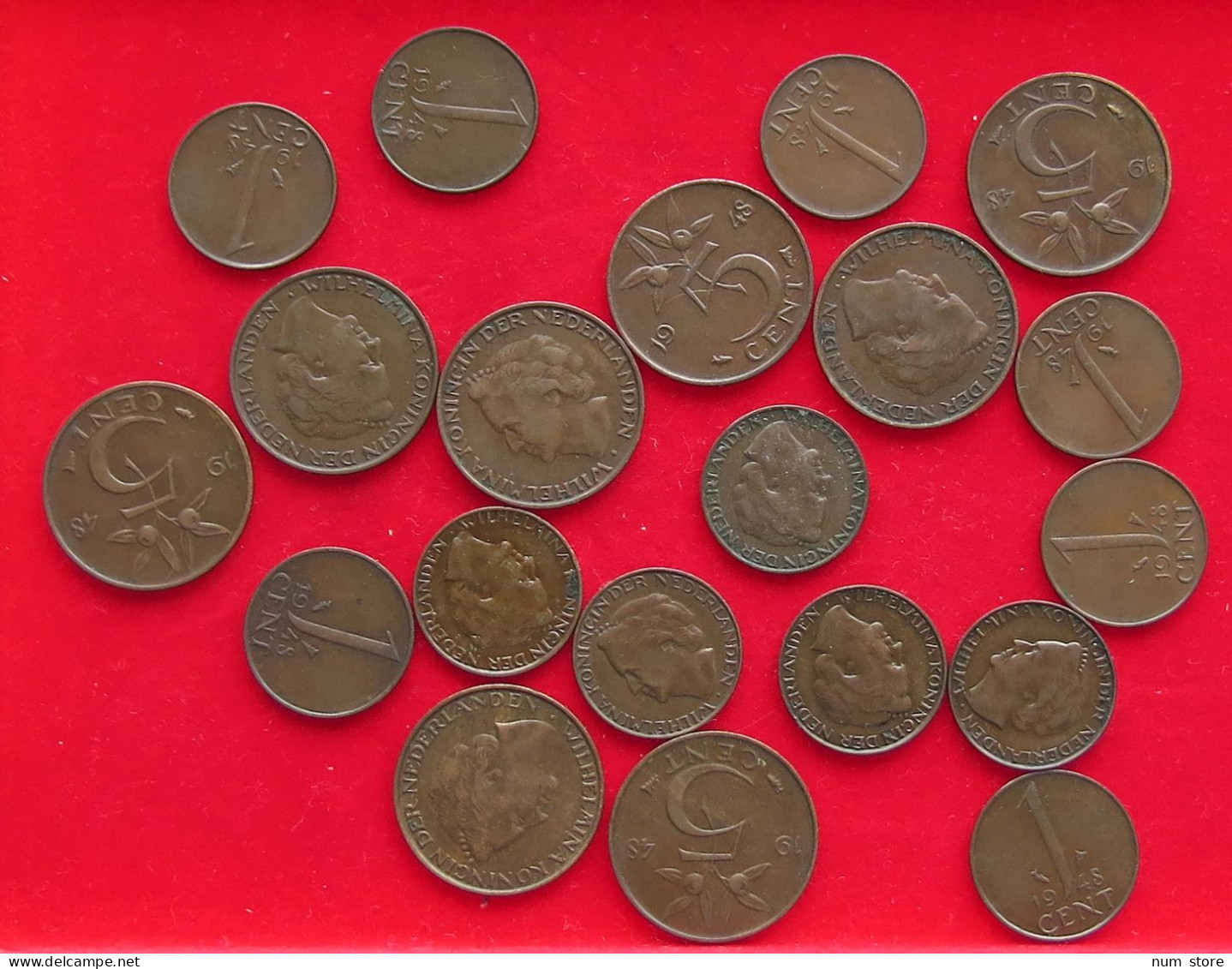 COLLECTION LOT NETHERLANDS 1 5 CENT 1948 13PC 37G #xx40 0005 - Collections