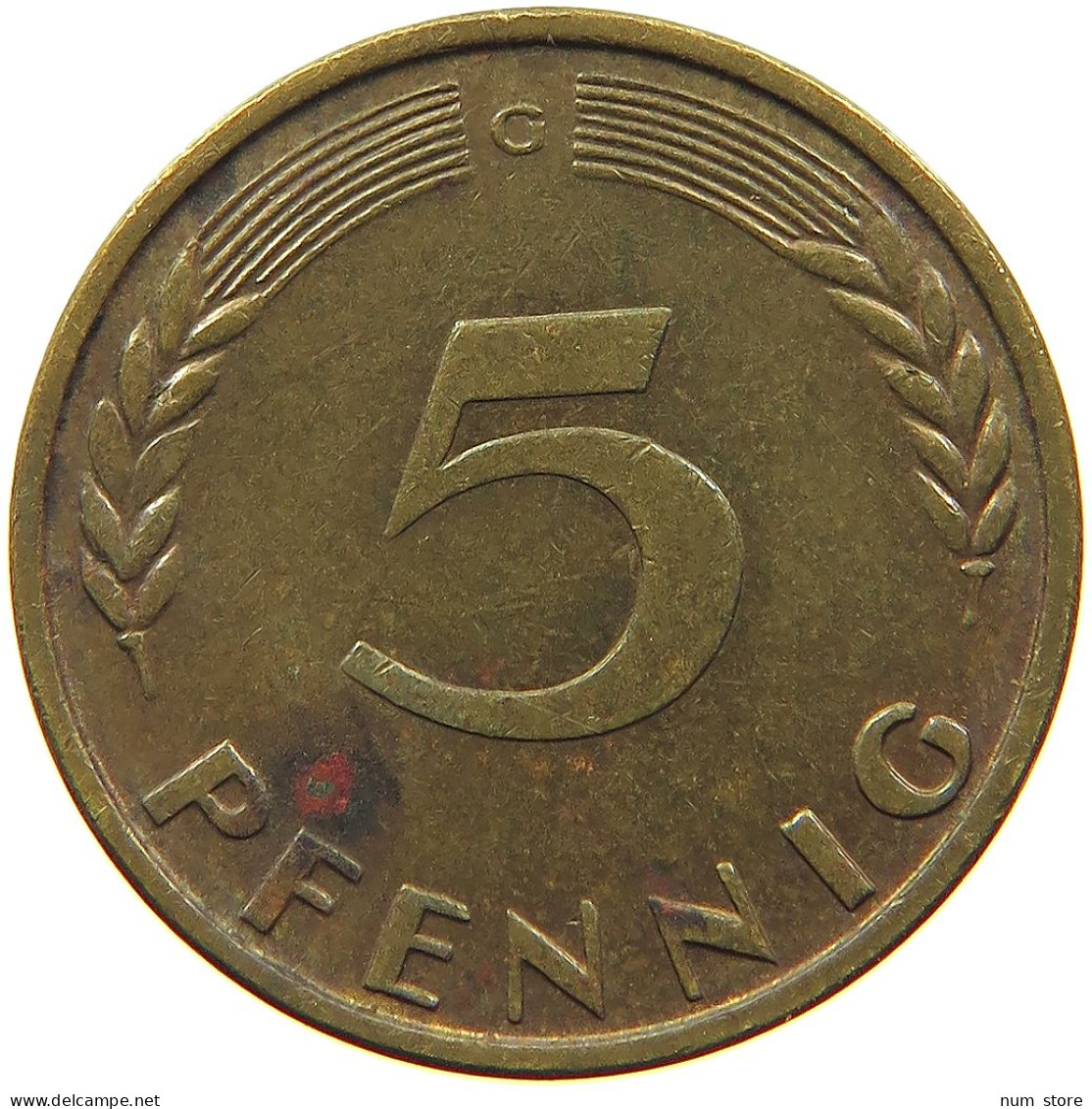 GERMANY BRD 5 PFENNIG 1950 G #s081 0059 - 5 Pfennig