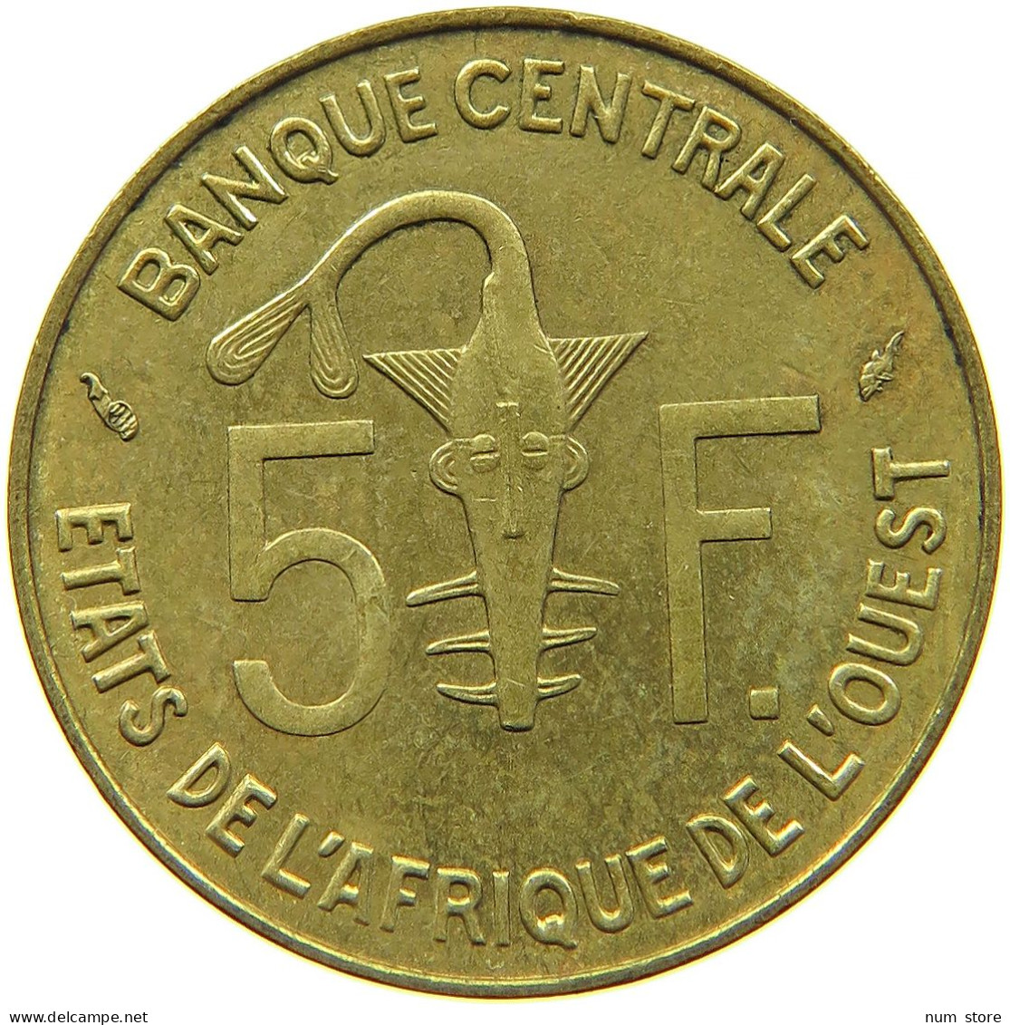 FRENCH WEST AFRICA 5 FRANCS 1975 #s088 0591 - French West Africa