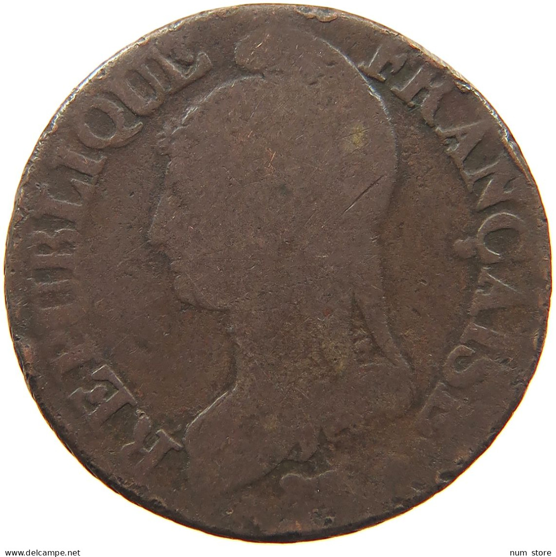 FRANCE 5 CENTIMES AN 8 A #s081 0495 - 1792-1804 1ère République (An I – An XII)