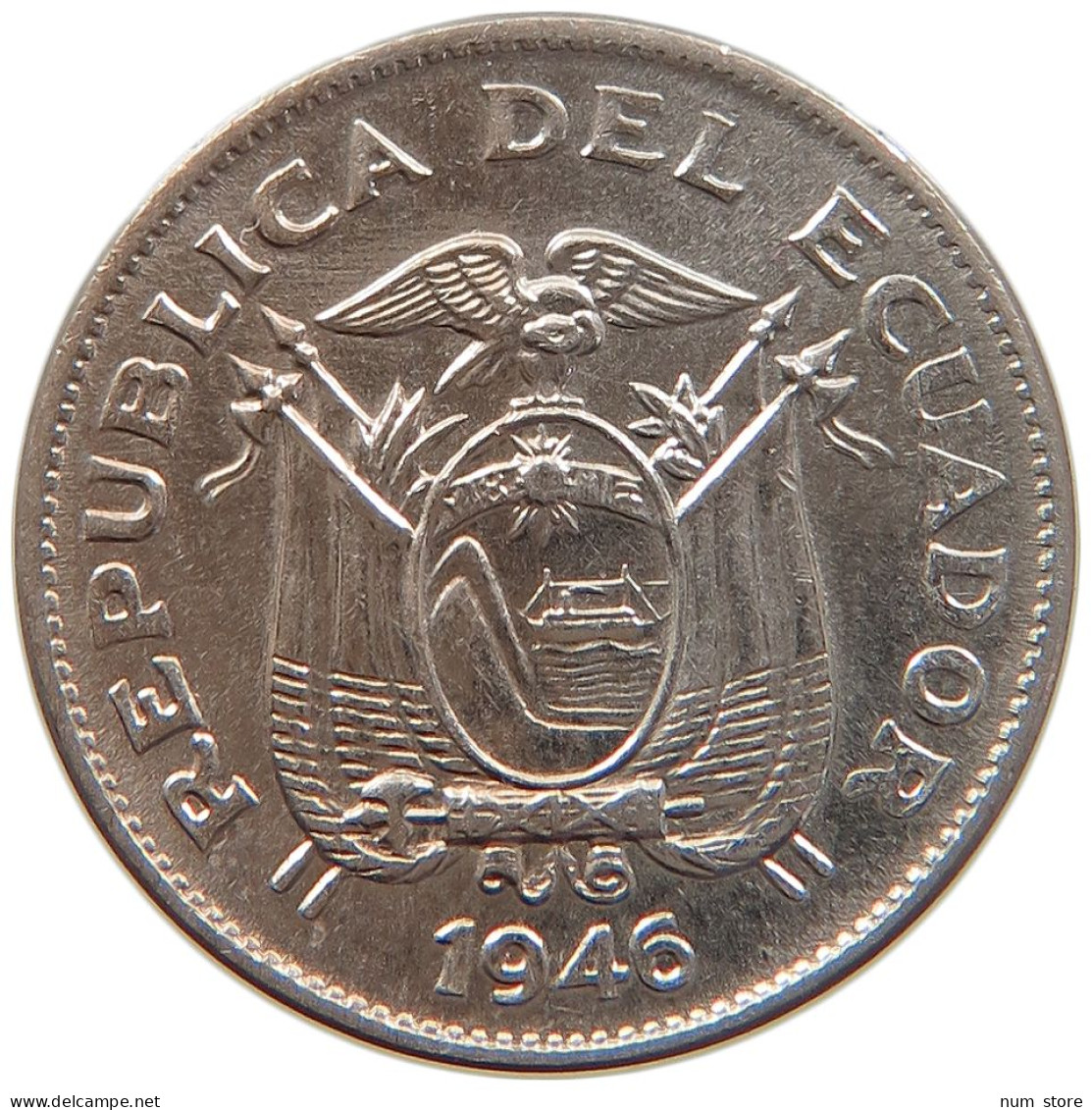 ECUADOR 5 CENTAVOS 1946 #s084 0589 - Equateur