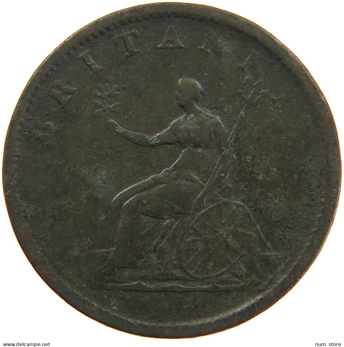 GREAT BRITAIN HALFPENNY 1806 GEORGE III. #s082 0055 - B. 1/2 Penny