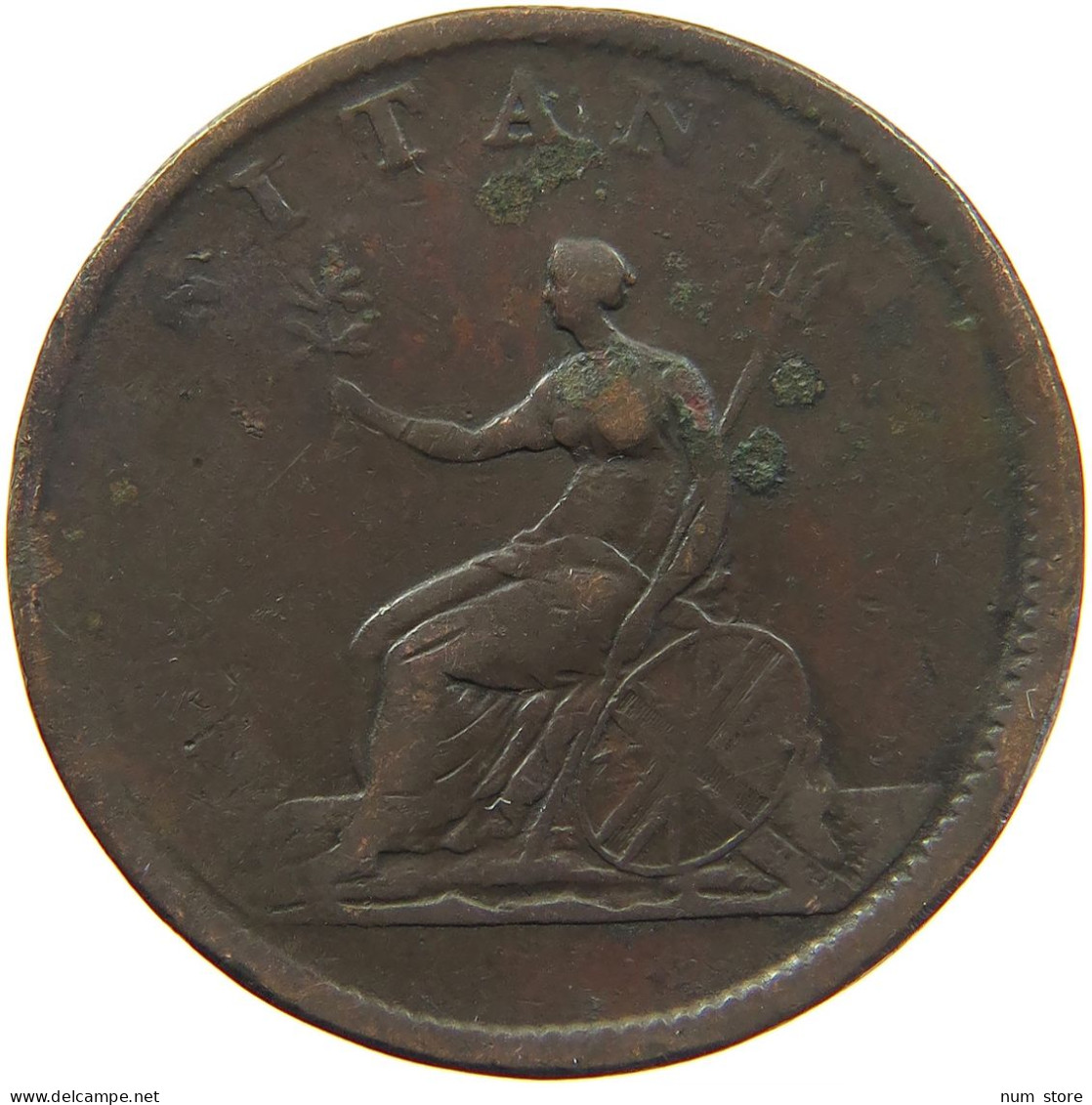 GREAT BRITAIN HALFPENNY 1806 #s085 0197 - B. 1/2 Penny