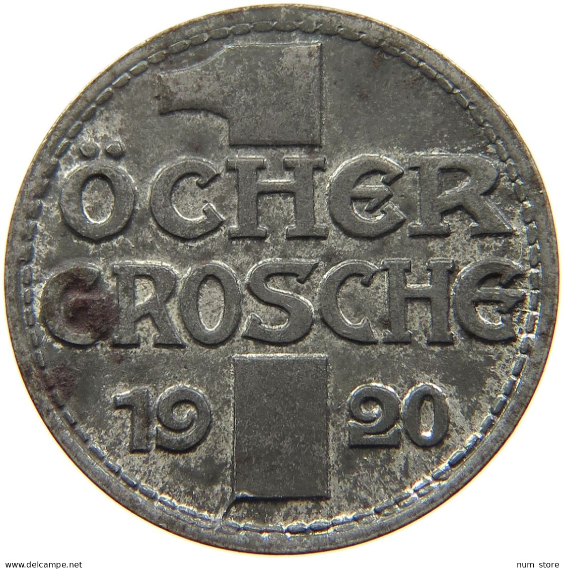 GERMANY NOTGELD OCHER GROSCHEN 1920 AACHEN #s088 0295 - Notgeld