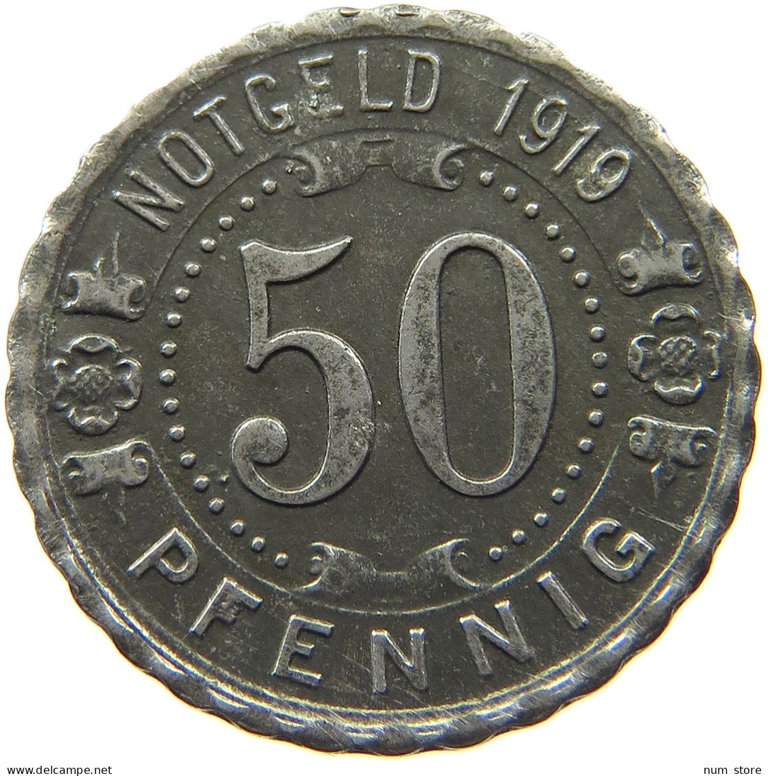 GERMANY NOTGELD 50 PFENNIG 1919 WITTEN #s088 0387 - Notgeld