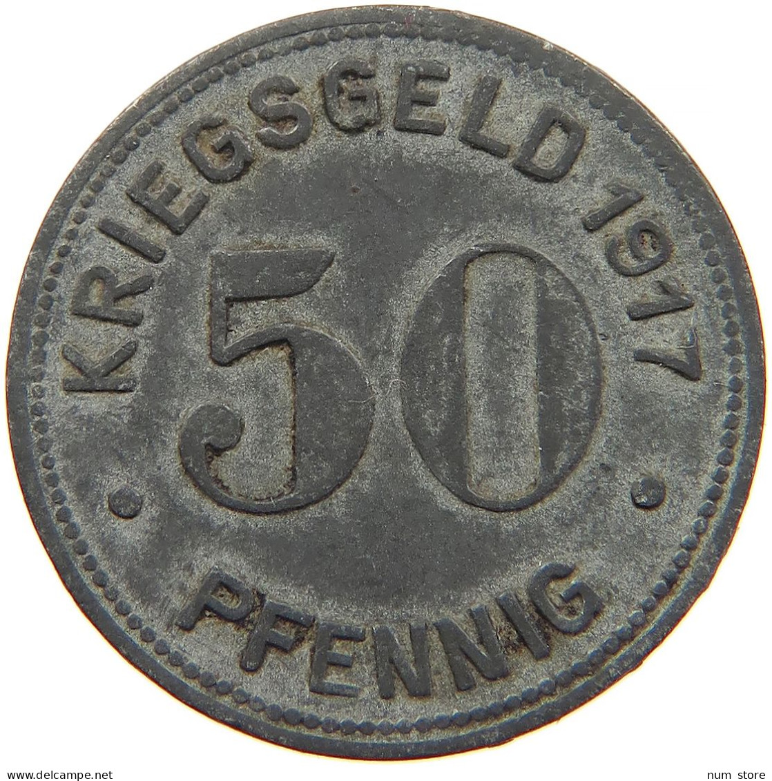 GERMANY NOTGELD 50 PFENNIG 1917 ESSEN #s088 0201 - Noodgeld