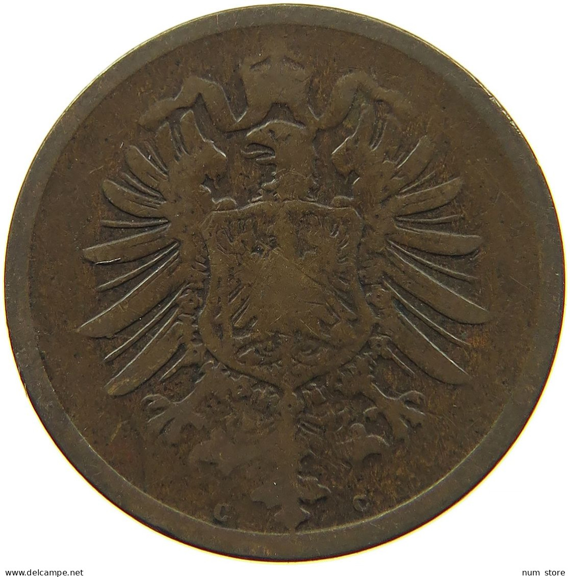 GERMANY EMPIRE 2 PFENNIG 1874 C #s084 0515 - 2 Pfennig