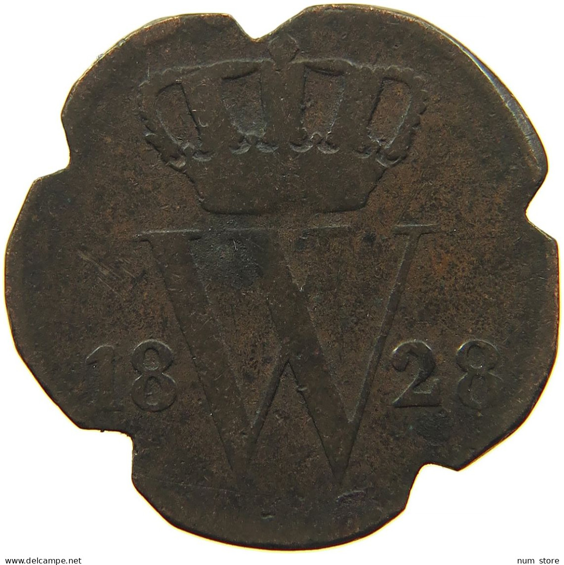 NETHERLANDS CENT 1828 TOLED #s084 0141 - 1815-1840: Willem I.