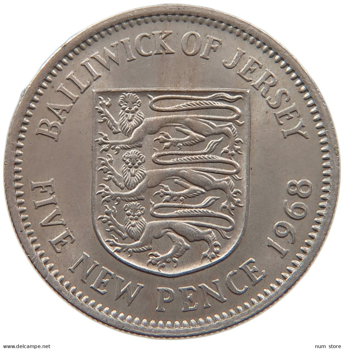 JERSEY 5 NEW PENCE 1968 #s087 0693 - Jersey