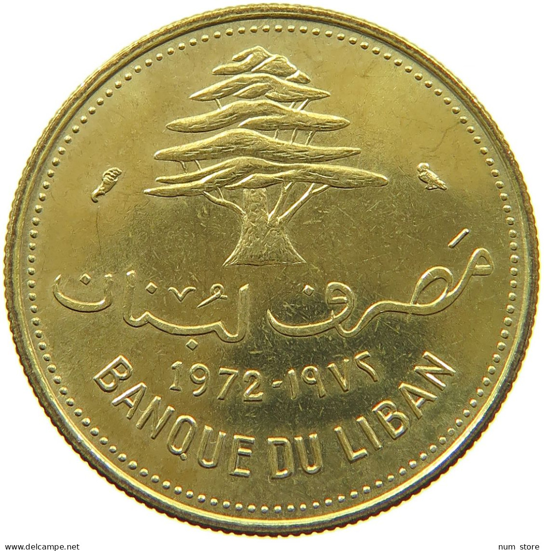 LEBANON 10 PIASTRES 1972 #s088 0733 - Libanon