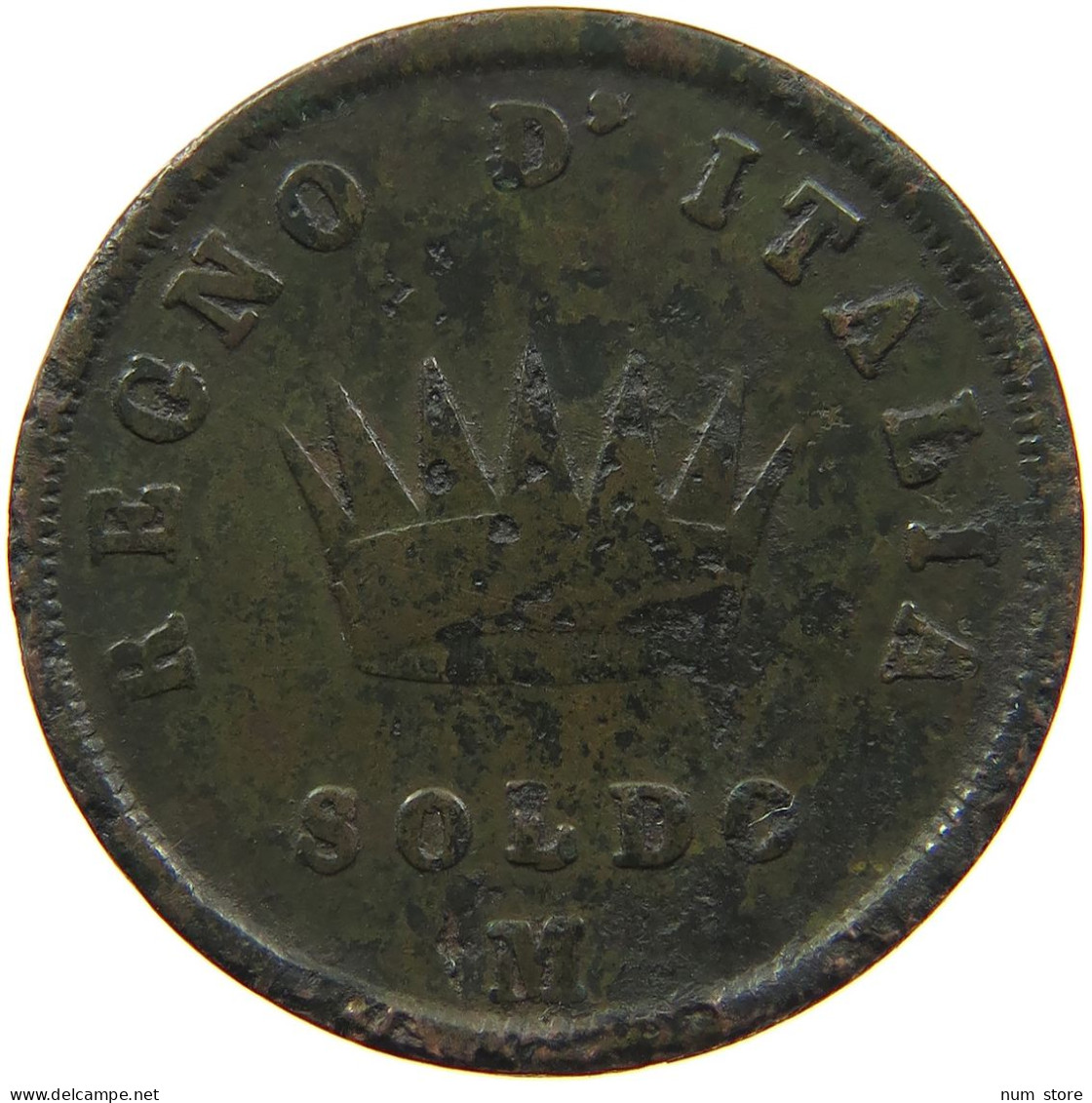 ITALY STATES SOLDO 1815 M NAPOLEON I. #s085 0245 - Napoléonniennes