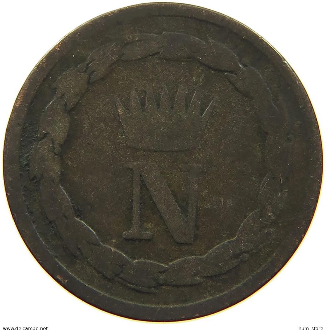 ITALY STATES 10 CENTESIMI 1813 M NAPOLEON I. #s083 0705 - Napoleonische