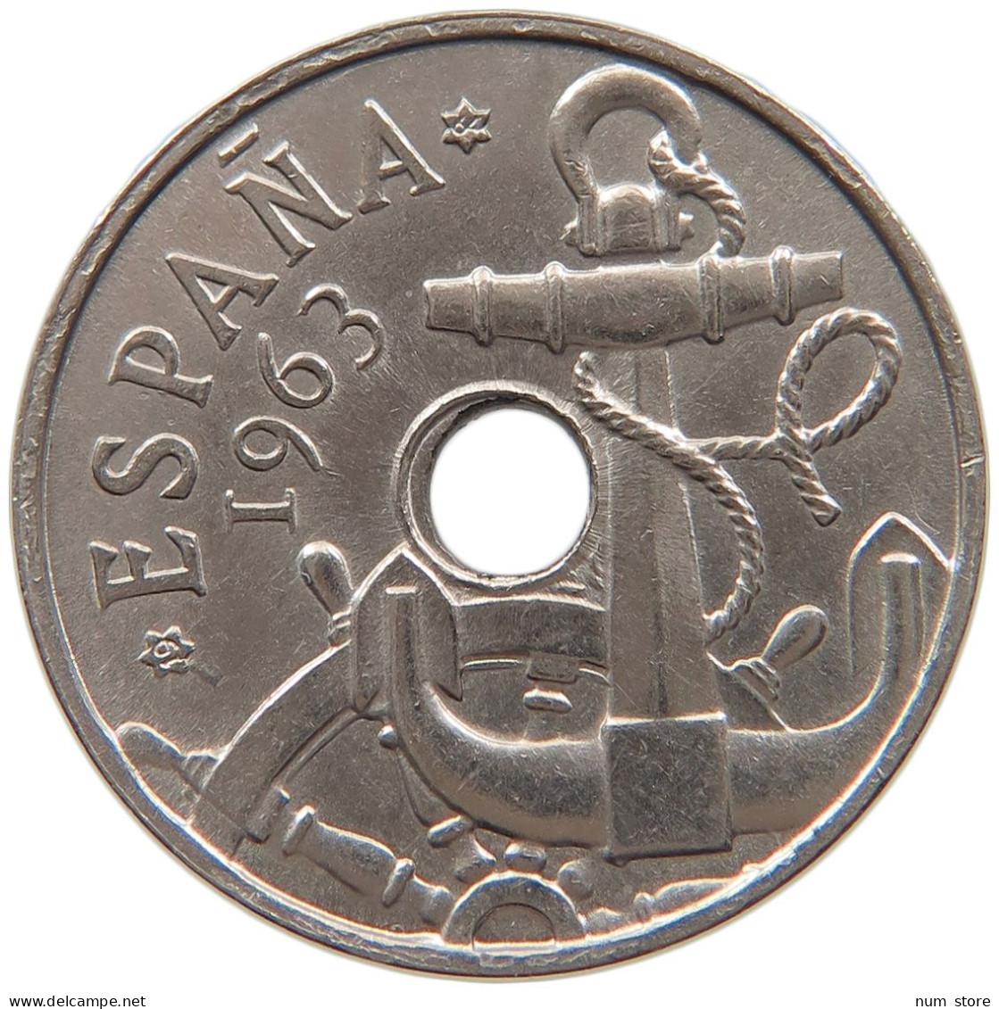 SPAIN 50 CENTIMOS 1963 64 #s087 0203 - 50 Centimos