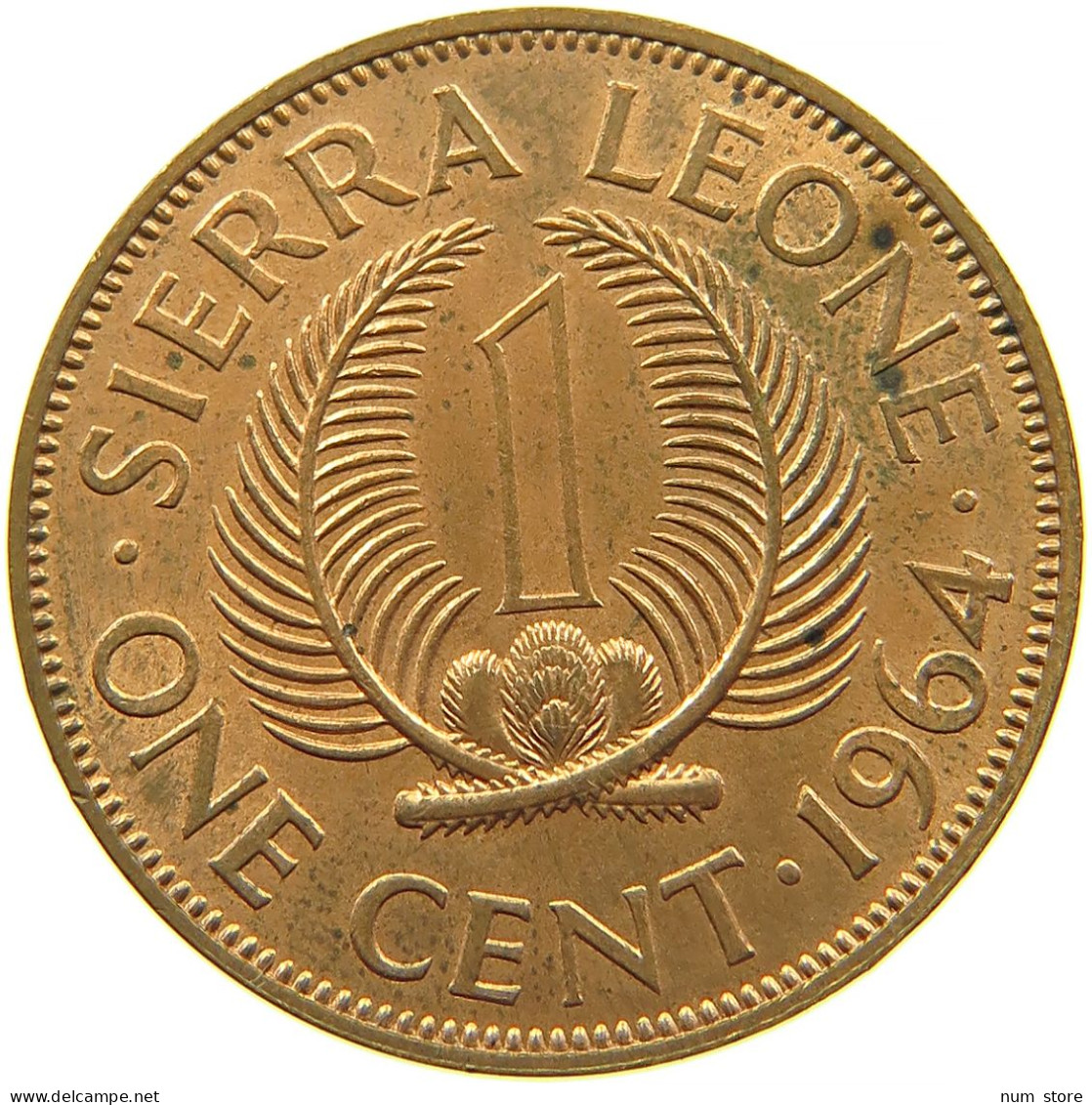 SIERRA LEONE 1 CENT 1964 #s086 0111 - Sierra Leone