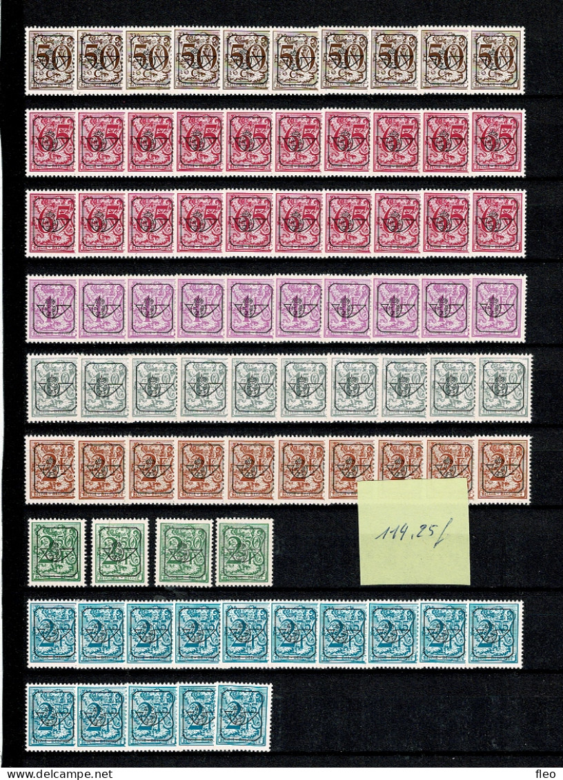 1967/1985 COLLECTION +- 350 ZEGELS**PRE VELE AANTALLEN COMPLETE REEKSEN, VOIR TOUS LES SCANS-BEKIJKEN - Typo Precancels 1967-85 (New Numerals)