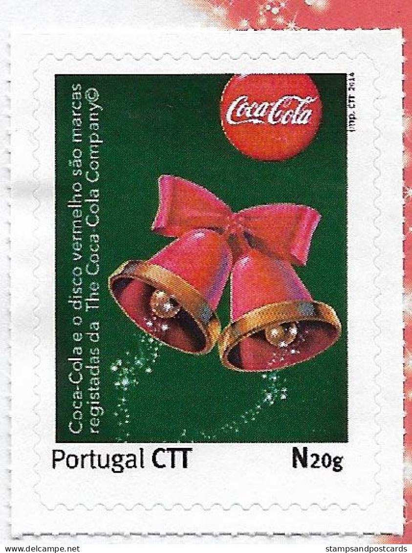 Portugal Timbre Personnalisé Coca Cola 2014 + 3 Cartes Postales Personalized Stamp Coke Christmas + 3 Postcards - Andere & Zonder Classificatie