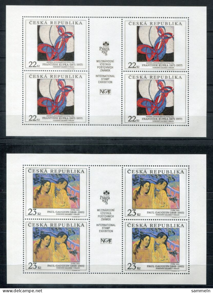 TSCHECHISCHE REPUBLIK 190-191 KB (2) Mnh - Gemälde, Paintings, Peintures, Gauguin - CZECH REPUBLIC / RÉPUBLIQUE TCHÈQUE - Blokken & Velletjes