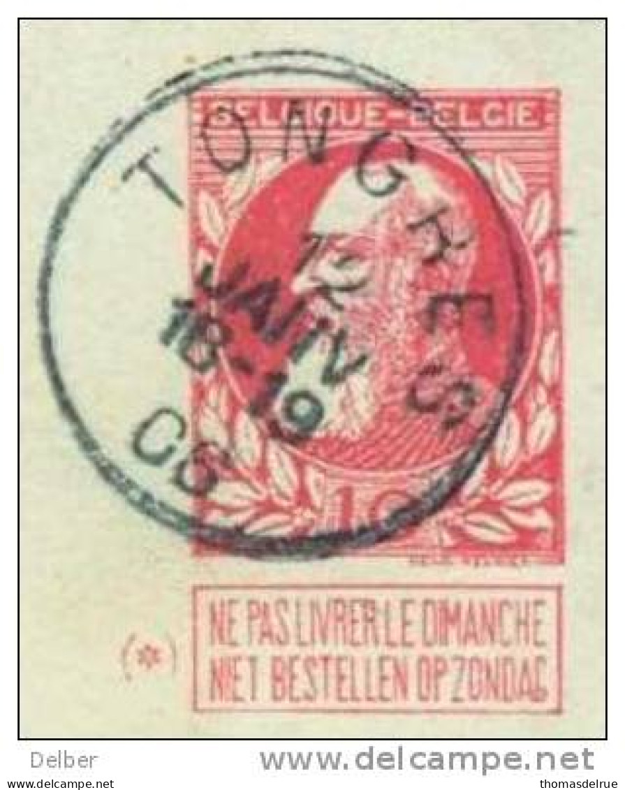 _N740: CARTE-LETTRE / KAARTBRIEF..10ct: :TONGRES 12 JANV 18-19 08 > LOOZ - Kartenbriefe