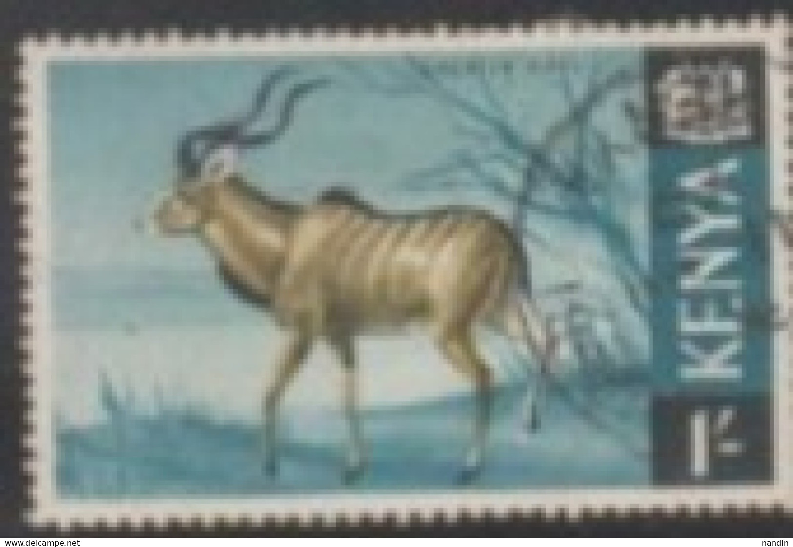 1966 KENYA STAMP USED On Wild Life/Fauna/Mammals/Strepsiceros Strepsiceros, Large Woodland Antelope - Rinoceronti