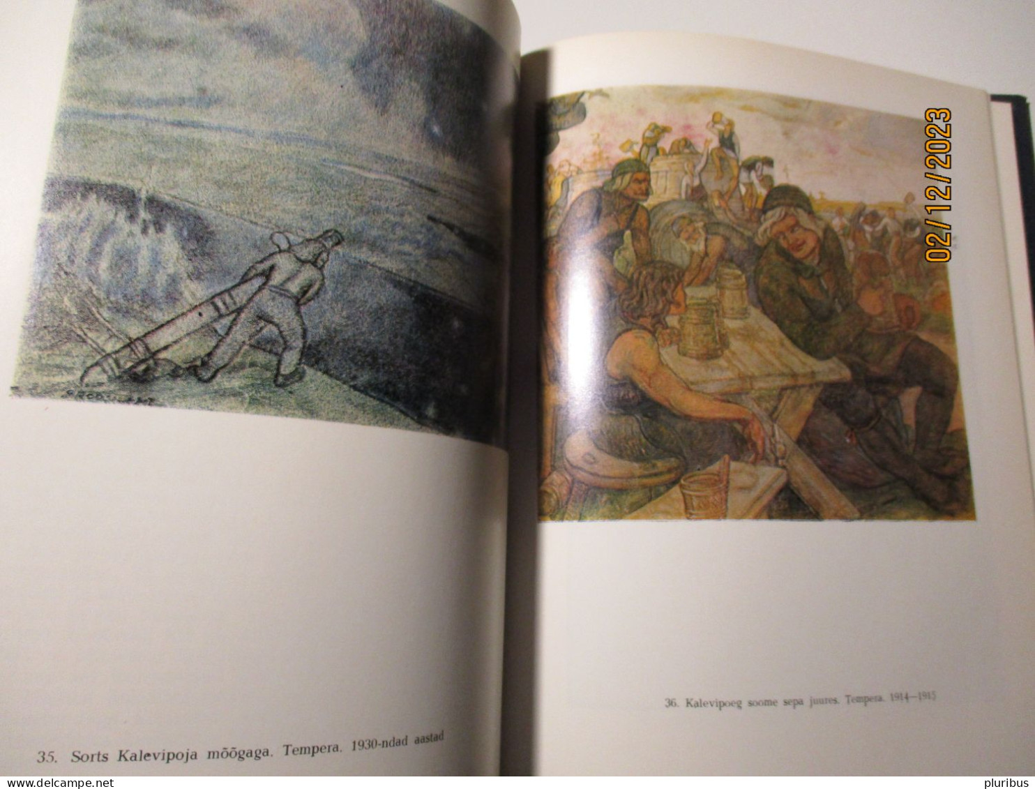 BOOK ABOUT FANTASTIC ESTONIAN ARTIST AUGUST ROOSILEHT , SYMBOLISM ., ADAM AND EVE ETC. 14- - Magazines & Catalogs