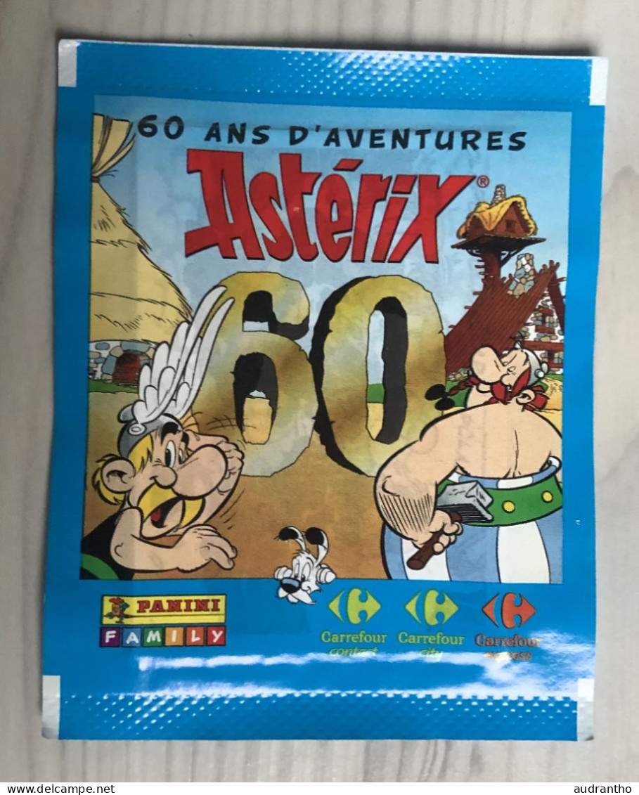 100 Pochettes De Stickers PANINI - Astérix 60 Ans D'aventures - Carrefour - 300 Vignettes Autocollantes 2019 - Autocollants