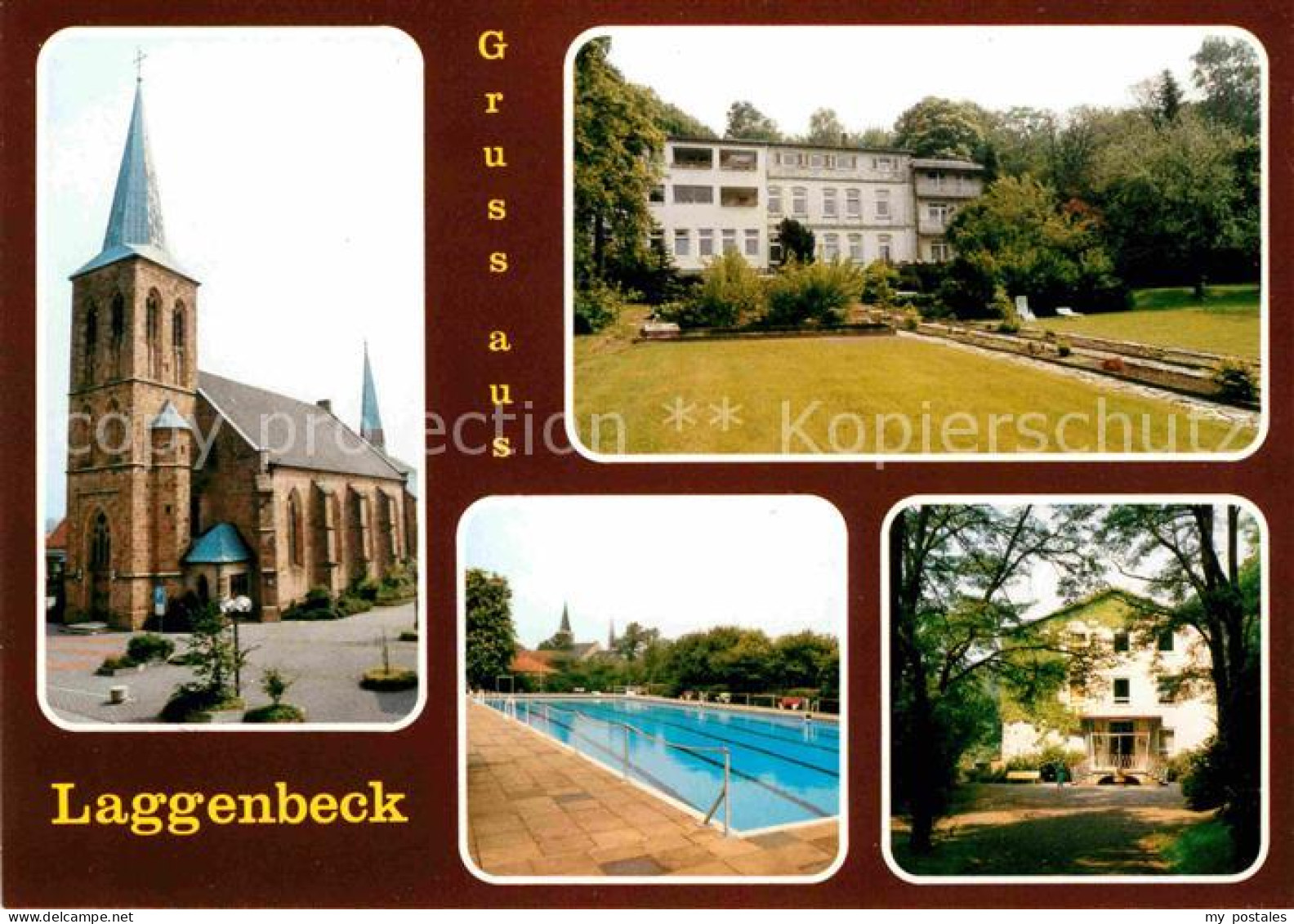 42605338 Laggenbeck Kirche Schwimmbad Ortsansichten Ibbenbueren - Ibbenbueren