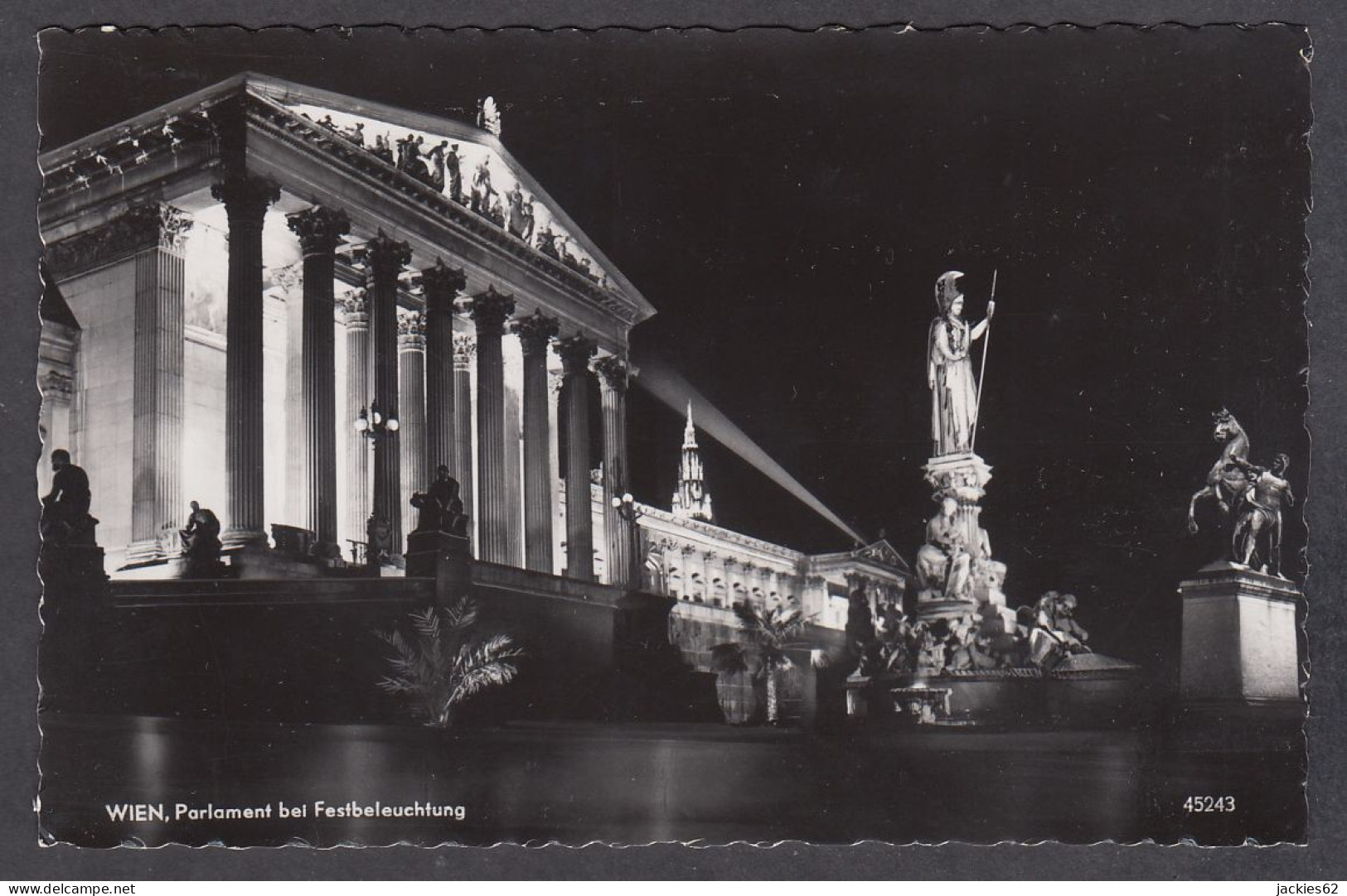 107953/ WIEN, Parlament Bei Festbeleuchtung - Ringstrasse